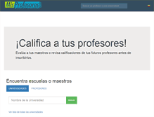 Tablet Screenshot of colombia.misprofesores.com